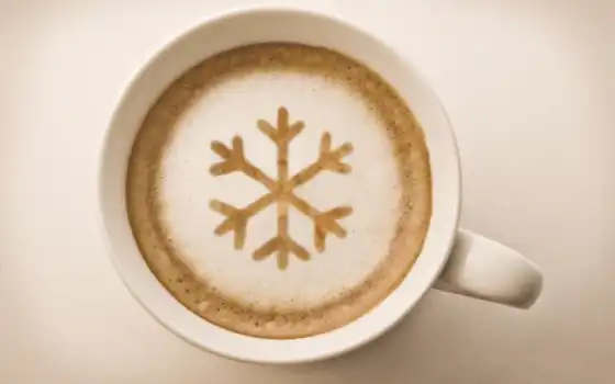 кофе, пинка, чашка, зима, белый, капучино, лучшие, кожа