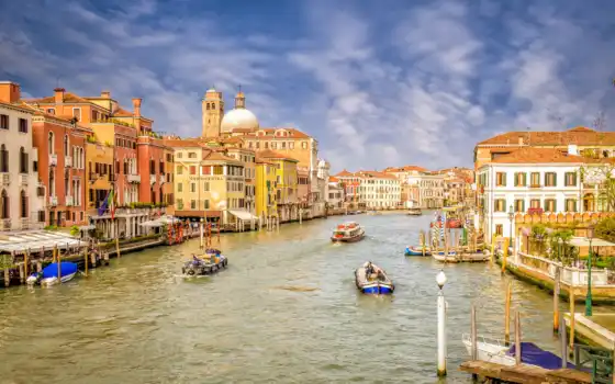 venezia, города, канал, italian, дома, venice, город, картинка, water, 