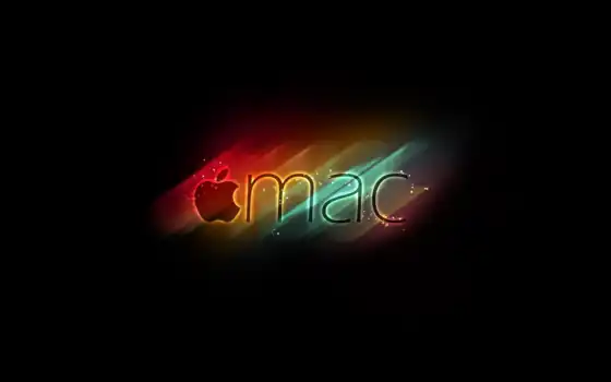 apple, logo, mac, rainbow