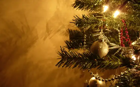 рождество, ку, дерево, натальный, год, три, новый, циферблат, ново, año,