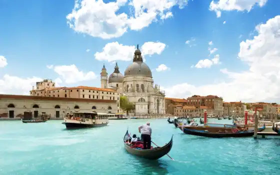 венеция, Италия, лодка, гондола, город, прокатиться, нигерия