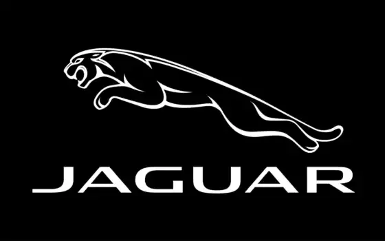 jaguar, логотип, автомобиль, черный
