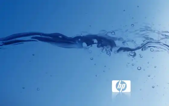 hp, логотип, жидкости, пузырьки