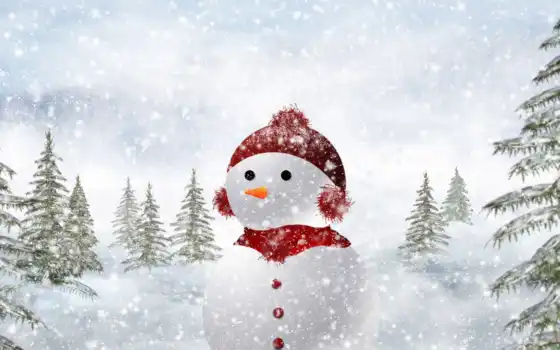 christmas, снеговик, facebook, новый, год, новогодние, компьютера, картинку, картинка, новогоднем, настроением, 