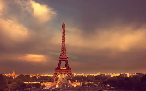 turret, эйфелева, париж, небо, oblaka, french, iphone, 