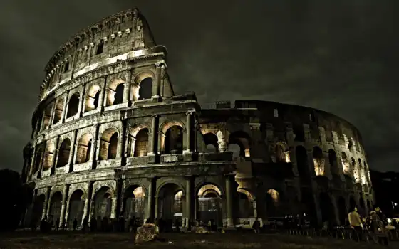 coliseum, italy, рим, колизей, architecture, 