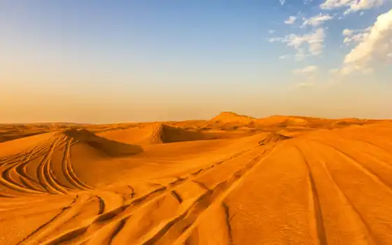 пустыня, песок, дюбай, эолиан, эрг