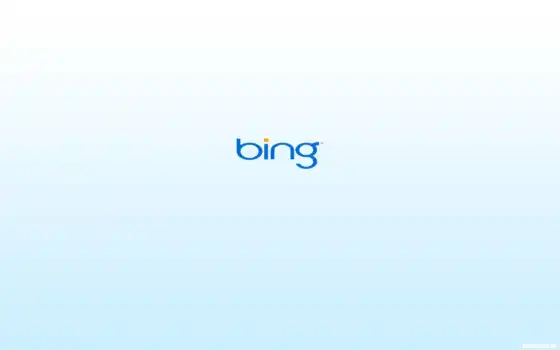 бинг, логотип, белый, синий