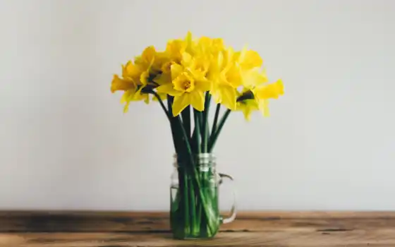 поздравление, цветы, благовещение, ваза, yellow