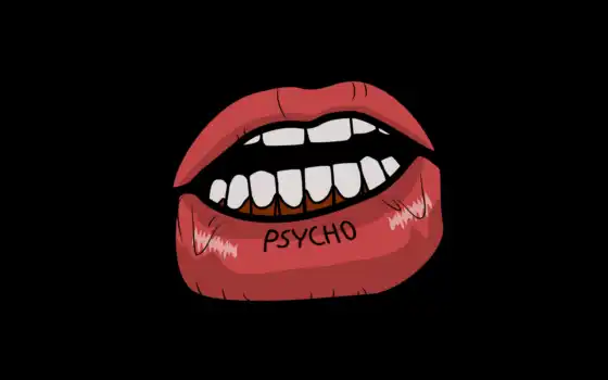 psycho, ipad, lip, graphic, надпись, art, телефон, планшетный, title, different