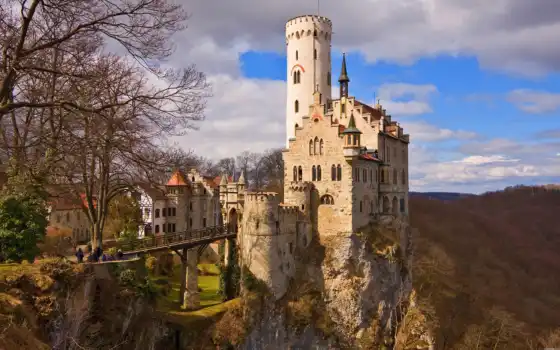 замок, германии, замков, замка, лихтенштейн, насчитывается, средневековые, 