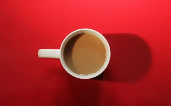 кофе, кофе, красное, чашка