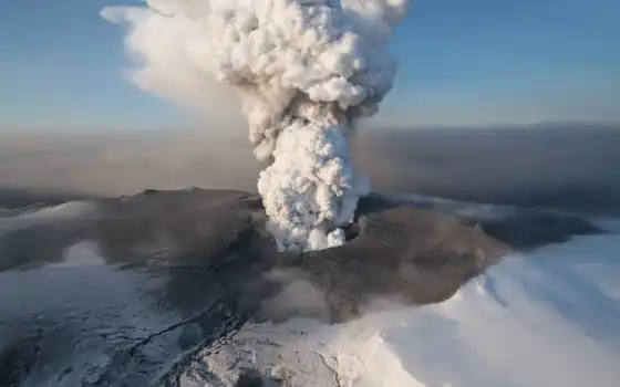 islandia, volcán, erupción, una, del, más, хао, аль,