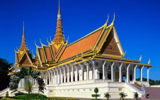 cambodia, дворец, royal, камбоджи, kingdom, пномпене, 