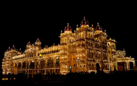 mysore, дворец, vilas, amba, maharajah, картинка, photos, illuminati, 
