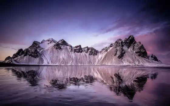 исландия, гора, жилетрасс, природа, вода, пейзаж, уксне, тото, пляж, изображение, редкий