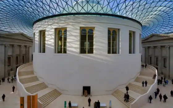 музей, британское, большой, комната, чтение, суд, лондон,