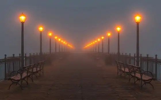 мост, human, kalifornii, просьба, туман, город, ночь, zhamsuev, smartphone, mobile, fanar