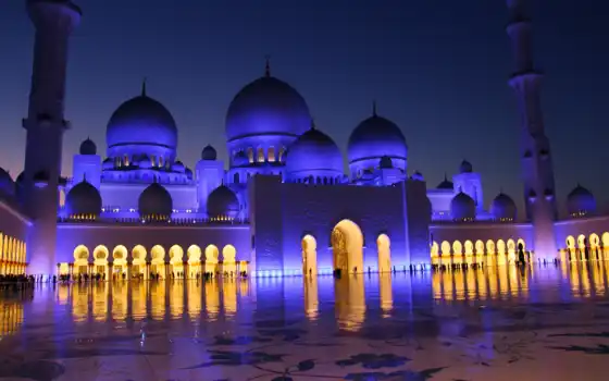 mosque, zayed, sheikh, grand