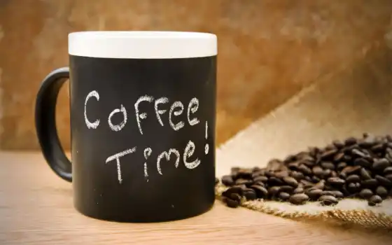 кофе, чашка, время, семя