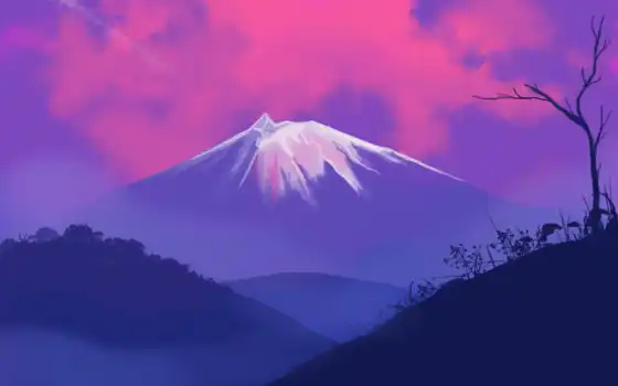 краска, гора, landscape, hardcore