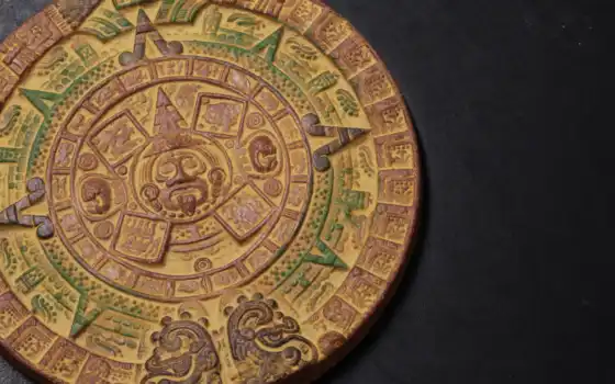 aztec, черный, шаблон, мобильный, фон, хладнокровный, делает, племенной, черный, календарь