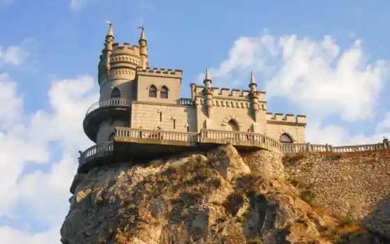 nest, ласточка, крым, castle, вертикальный, ukraine, ялта, fantastique, château, gothic