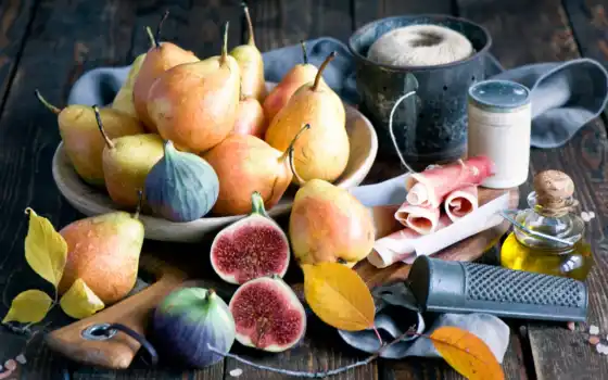 плод, фиг, осень, груша
