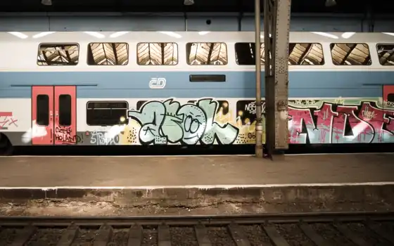 graffiti, underground, ван