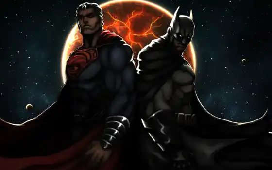 батман, супермен, справедливость, расовая, злобная, темная,
