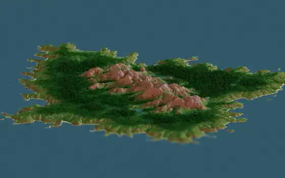 остров, minecraft, chunky