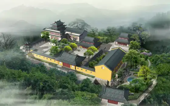 house, japanese, традиционный, manor, mnogoetazhnyi, самурай