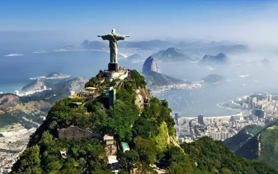 христос, Бразилия, бразилец, статуя, искатель, иисус, гора, род, редкий, рио