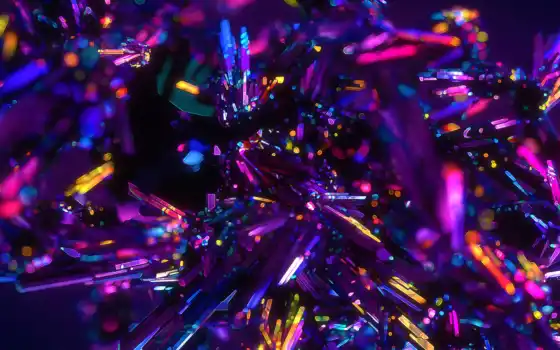 кристаллы, бесплатные, настольные, фиолетовые, кристаллы,