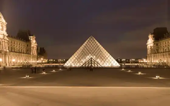 париж, города, share, louvre, архитектуры, пирамида, парижа, создать, architecture, музея, 