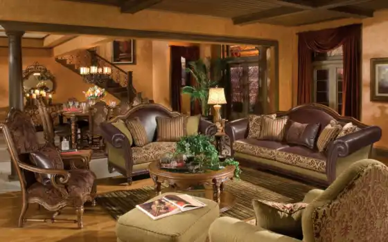 room, living, furniture, dining, aico, tuscan, 