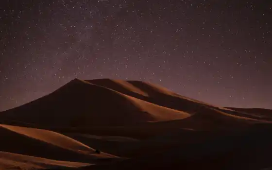 пустыня, ночную, звездную, эстетическую, дюн, жизнь