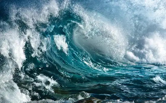 вода, брызги, волна, море, океан, волны, природа, 
