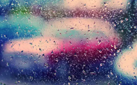 капли, glass, дождь, красивые, яркие, текстура, нояб, абстракция, высоком, заставки, 