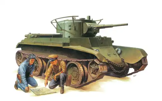 bt, tamiya, model, tank, kit, russian, танки, tanks, military, scale, солдаты, 