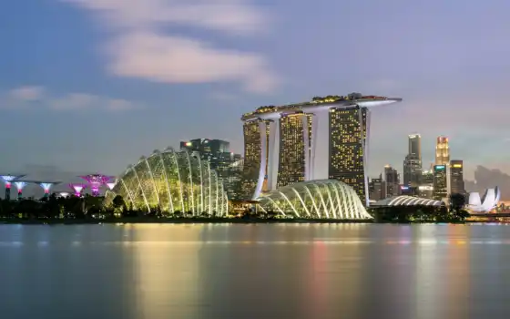 singapore, iphone, skyscrapers, город, небоскребы, 