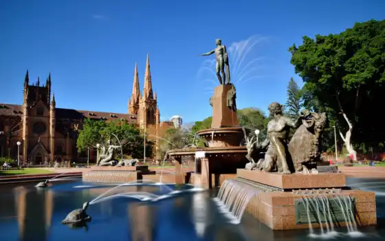 фонтаны, zoom, sydney, австралия, images, скульптуры, pictures, 