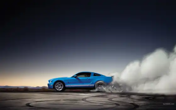 ford, mustang, shelby, burnout,