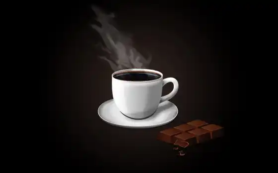 кофе, шоколад, чашка, минимализм, вектор, изображения, 