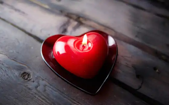 свеча, сердце, arm, love