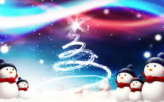 christmas, снеговики, iphone, рождества, магия, happy, нравится, widescreen, елка, снег, الايفون, cute, eve, год, pe, картинку, 