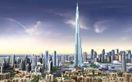 dubai, burj, khalifa, башня, подробнее, увеличить, palm, арабский, emirates, islands, 
