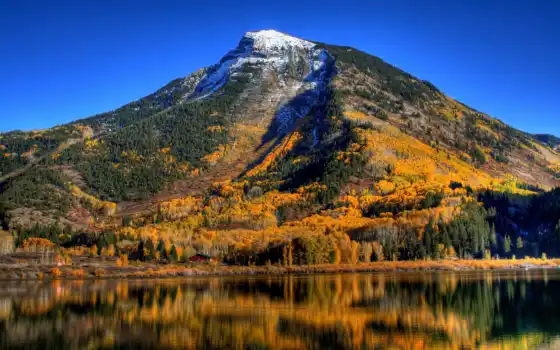 осень, горах, горы, картинка, природа, горные, 