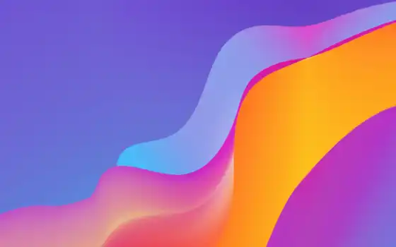 colorful, abstract, mac, оранжевый, компьютер, волна, розовый, абстракция, purple, макросъемка, графика