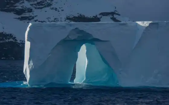 айсберг, tauta, антарктида, настольный, андроид, арка, море, лей,